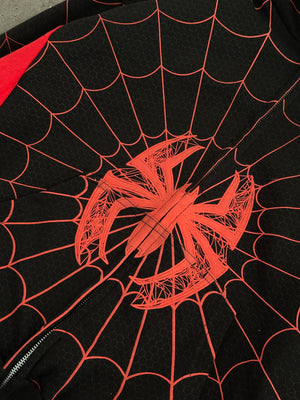 Spider Web Full-Zip Hoodie-Black thumbnail 4