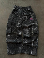 Black Forest Camo Terry Cargo Pants – Zip Pockets - Entreedom Apparels